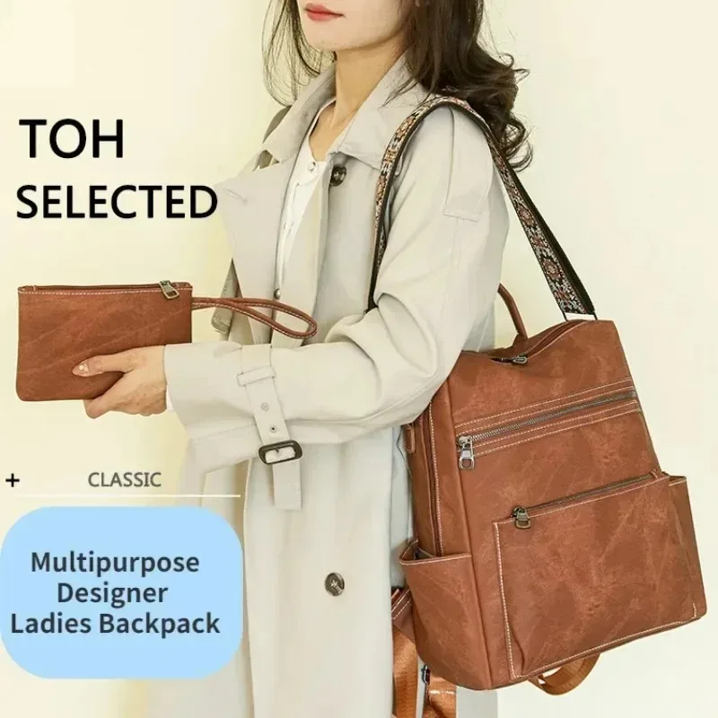 2026 المرأة الجديدة بولي Leath - مراجعة Travel Backpack Anti Theft وسعره