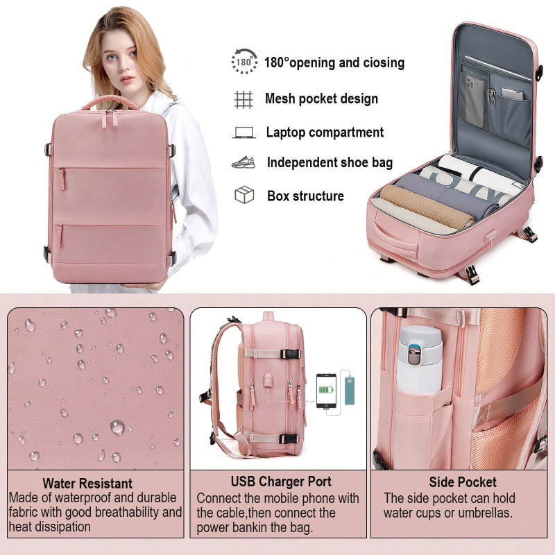 حقيبة ظهر للسفر مضادة للسرقة ل - مراجعة Travel Backpack Anti Theft وسعره
