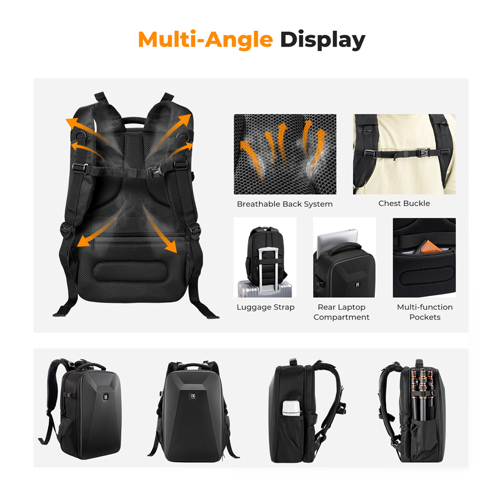 حقيبة كاميرا كبيرة الحجم من K& - مراجعة Rain Cover Backpack وسعره
