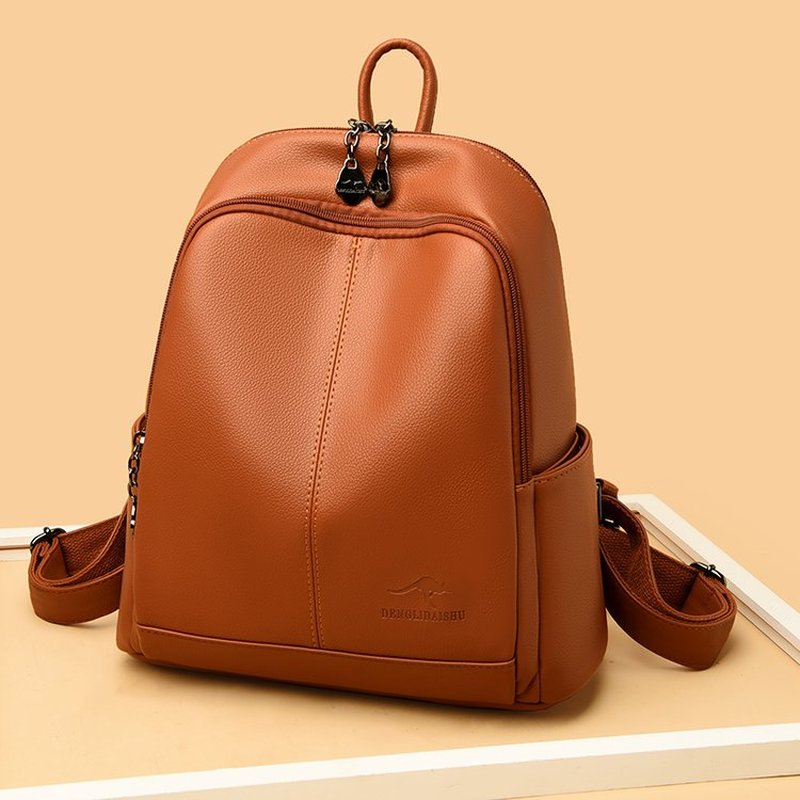 حقائب ظهر سفرية جديدة من الجلد - مراجعة Travel Backpack Anti Theft وسعره