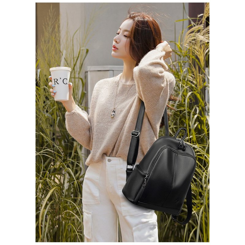 حقائب ظهر سفرية جديدة من الجلد - مراجعة Travel Backpack Anti Theft وسعره